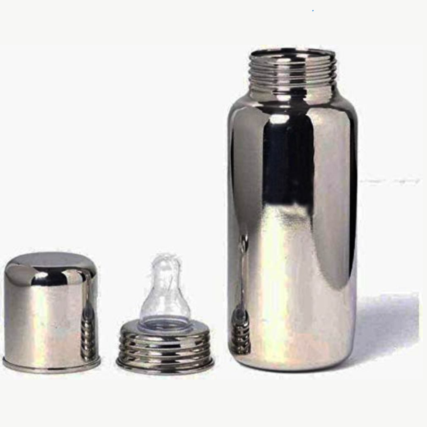 300ML SILVER FEEDING BOTTLE